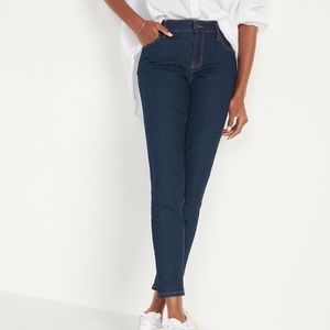 NWT Old Navy Mid-Rise Dark-Wash Super Skinny Ankle Jeans for Women (2)